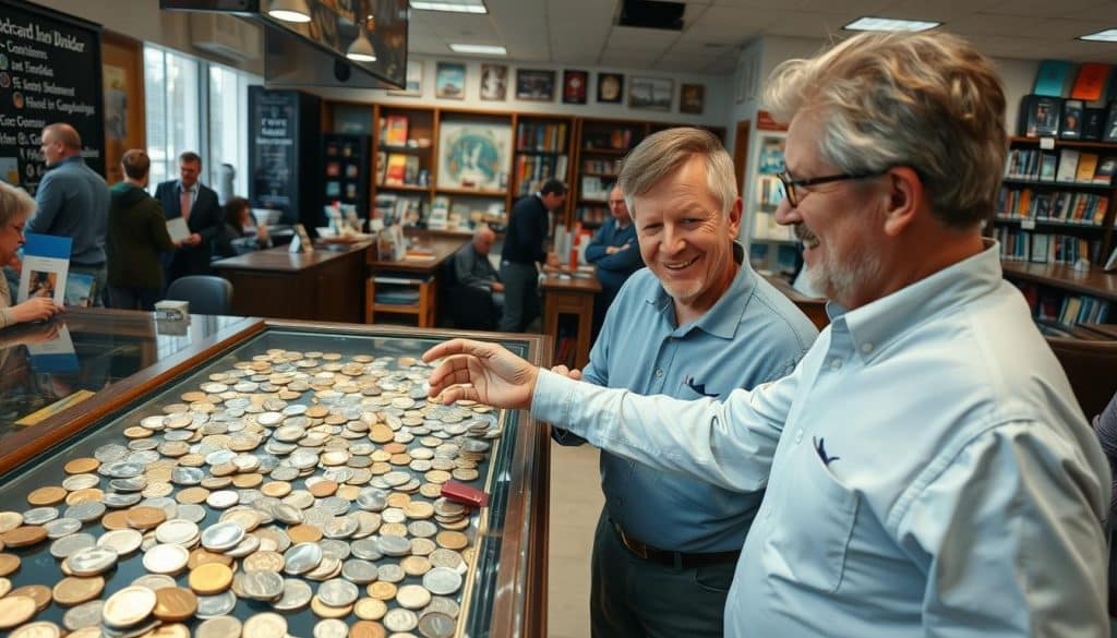 visiting coin stores